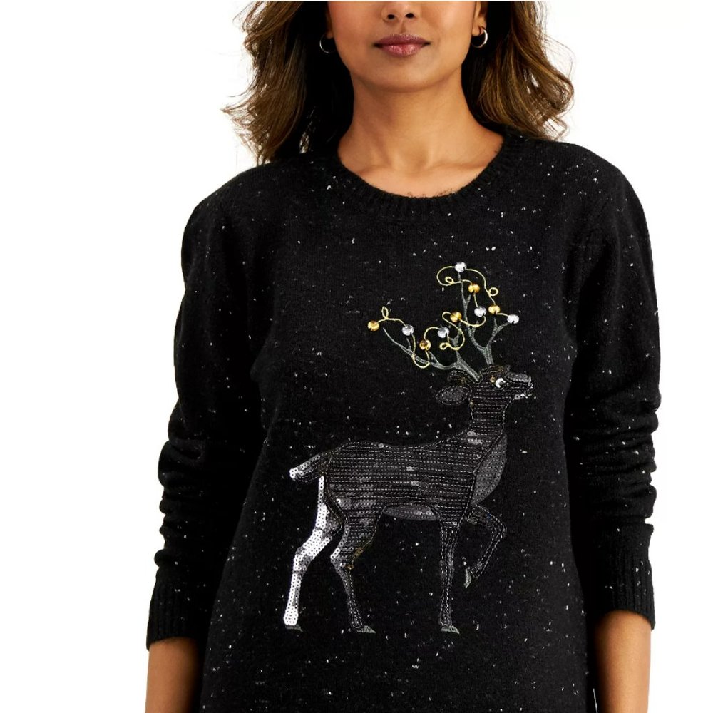 Karen Scott Reindeer Sweater Created for Macy's
